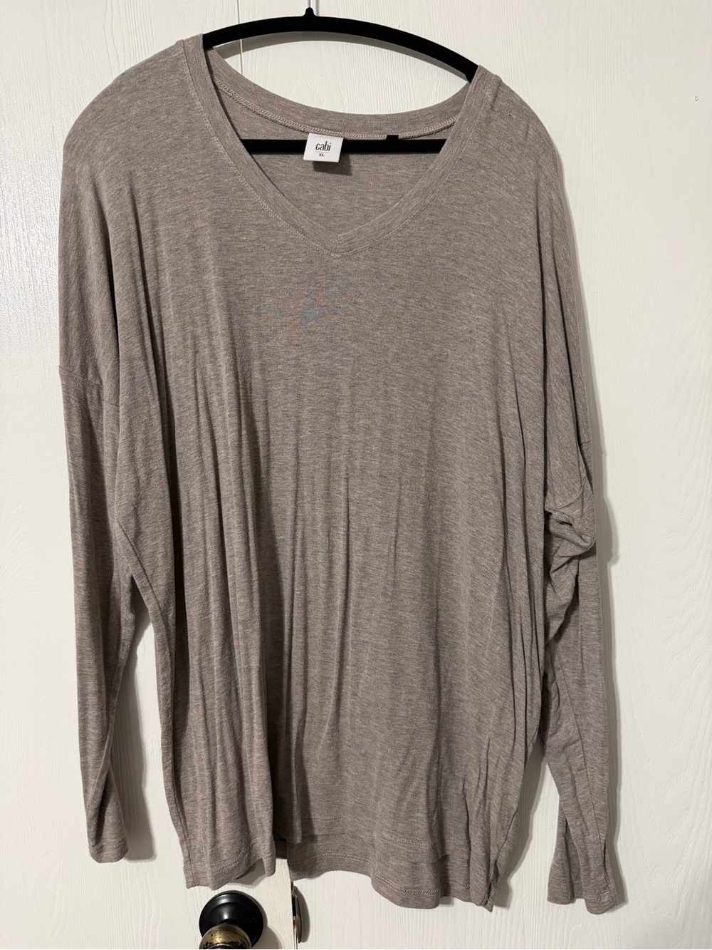 Cabi Serenity Tee Oatmeal Gray XL